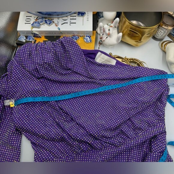 🆕 BRONX & BANCO 🧿 NWOT Starlight Rhinestone Embellished Mini Dress, Sz L US 8 - Picture 14 of 16